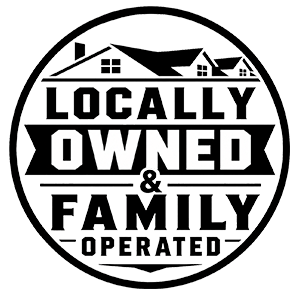 locally and family owned badge